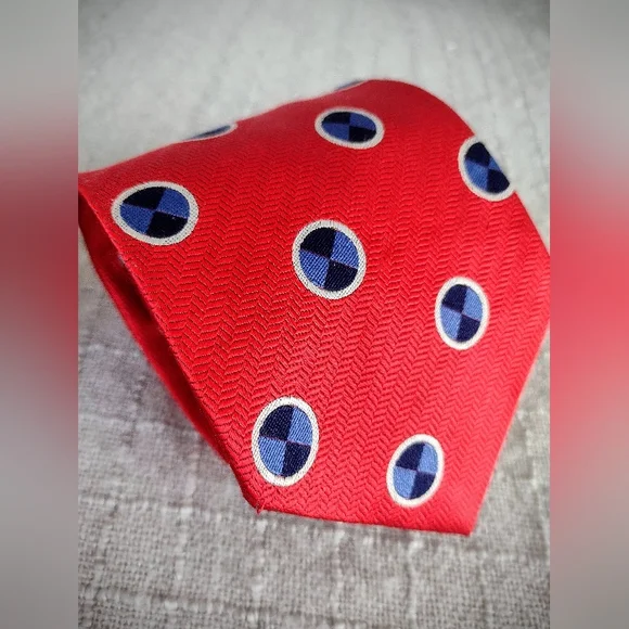 Like New Vintage 90's Bullock & Jones San Fran. Red Necktie Perfect Condition - Picture 1 of 6